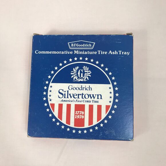 Vintage BF Goodrich Rubber Tire Ashtray Silvertown Advertising Collectible W/box - Picture 3 of 10
